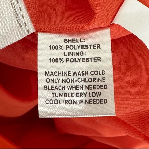 Loft Pleated Mini Skirt Orange - Picture 6 of 7